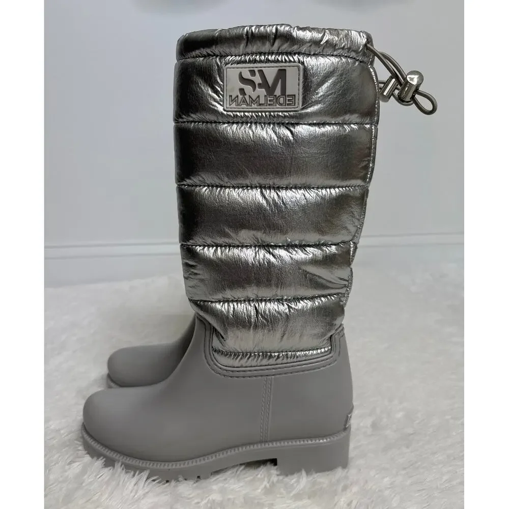 Sam Edelman Silver Puffer Winter Boots – Sam Weather – Women’s 7M